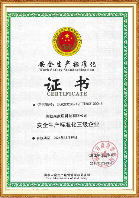 Certificate of honor